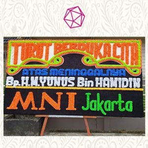 PBD-35 Karangan Bunga Papan Duka Cita (Single Uk. 2m x 3m)